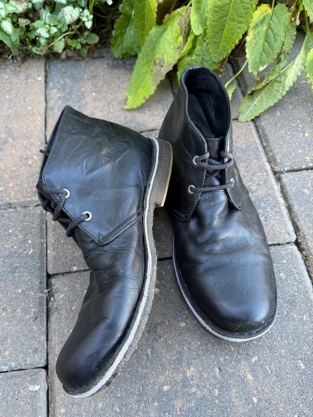 UGG Leighton Chukka Boots Men's Size 8 Dark BLKLace-Up Fall Sale